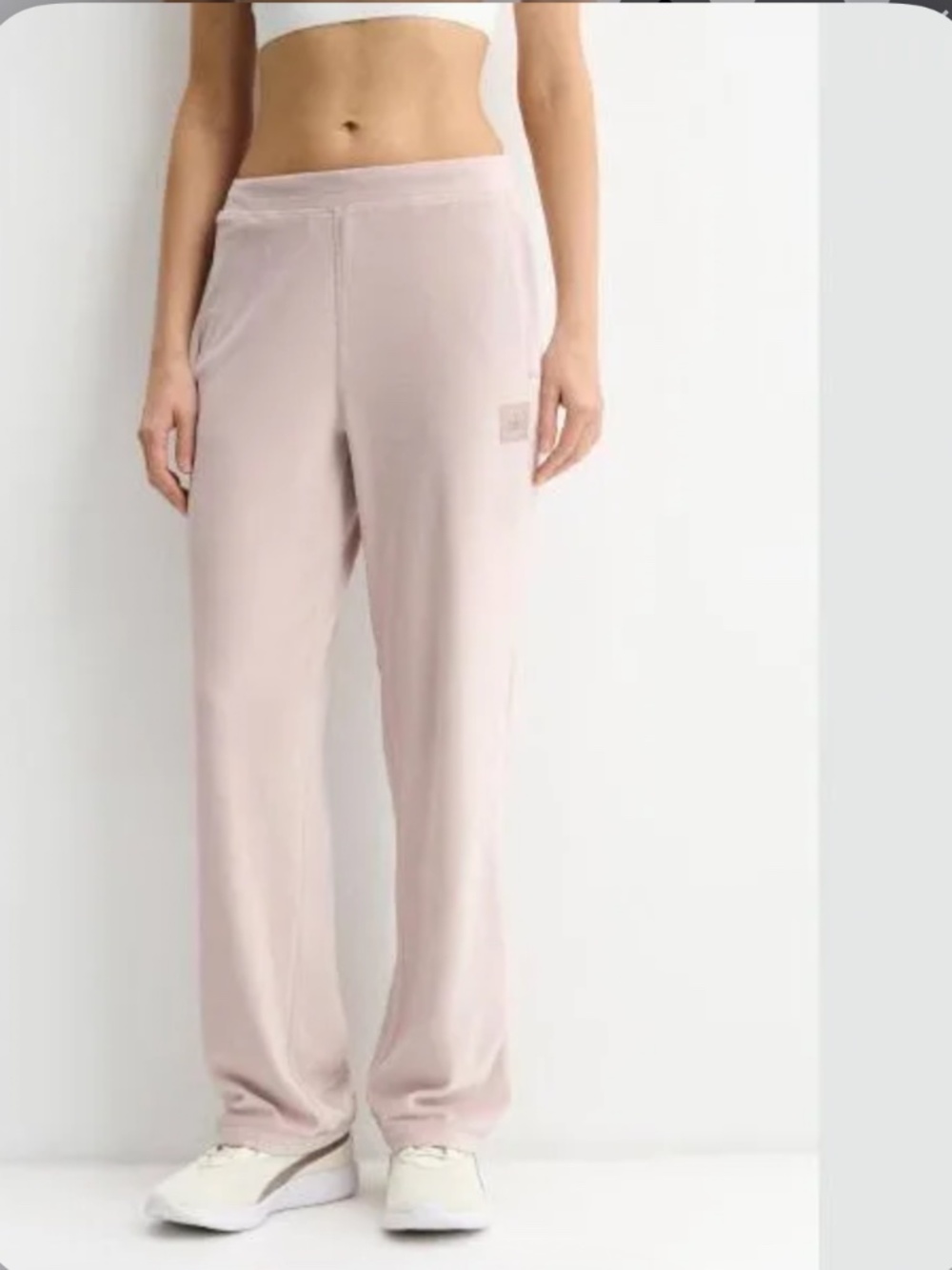 Alo Yoga Velour High Waist Wide Leg Pants S